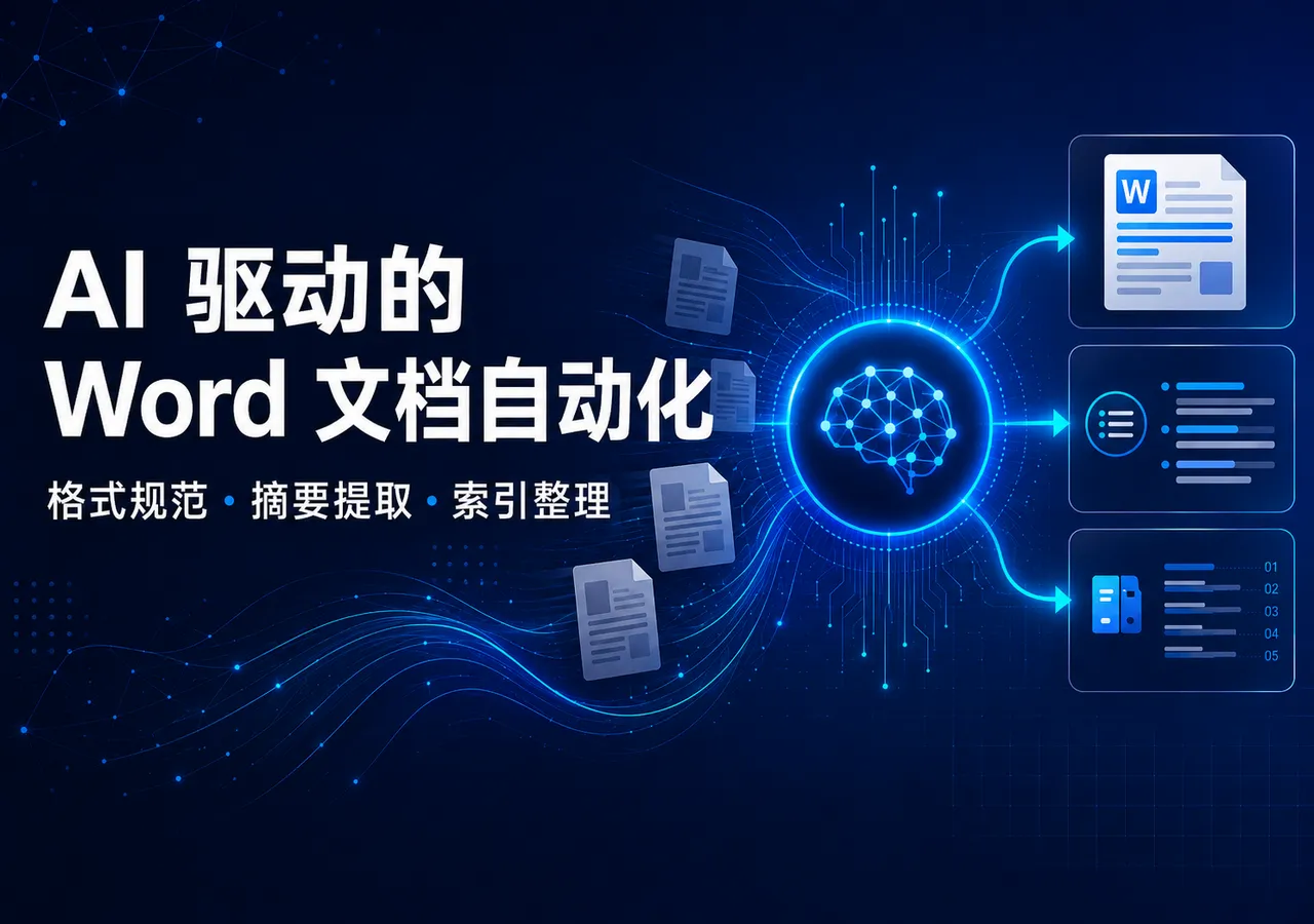 C# 中基于 AI 的 Word 格式设置、摘要和索引生成