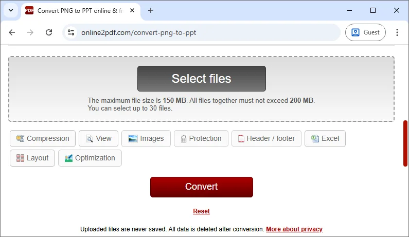 使用免费在线工具转换图片为PPT