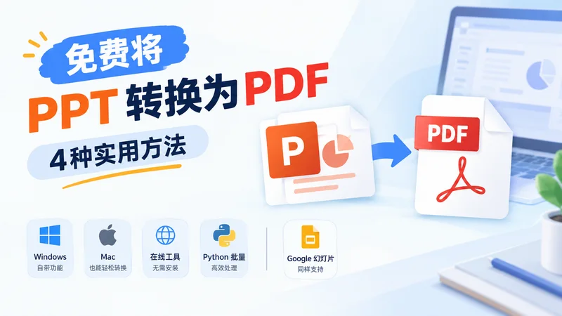 免费将 PowerPoint 转换为 PDF:4 种实用方法