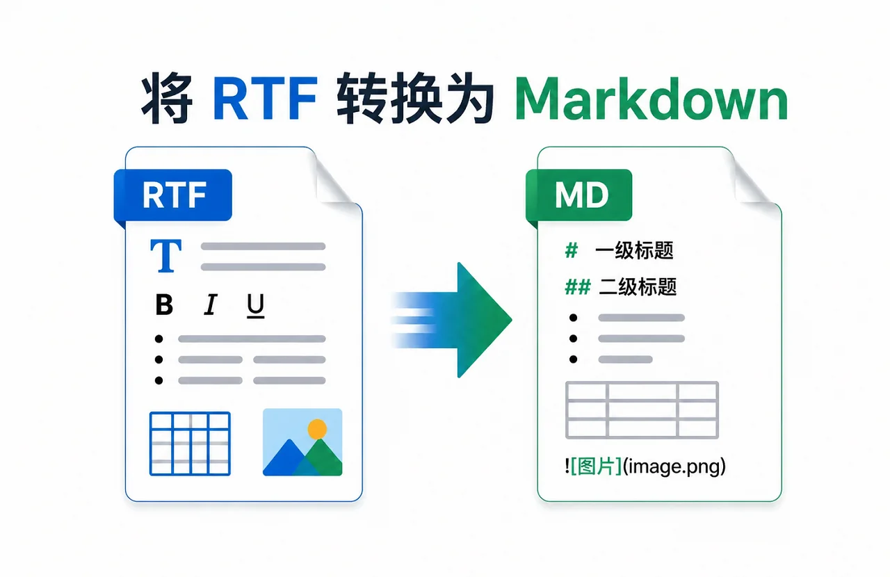 RTF 转 Markdown 全攻略:4 种实用方法详解