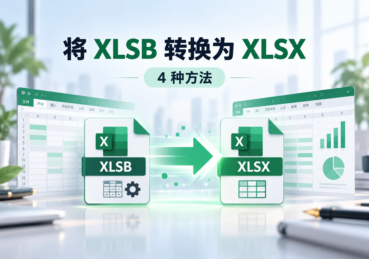 使用 Excel、在线工具、VBA 和 C# 将 XLSB 文件转换为 XLSX 的四种方法