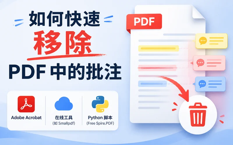 如何快速删除 PDF 注释:含 Adobe 及无 Adobe 的处理方法