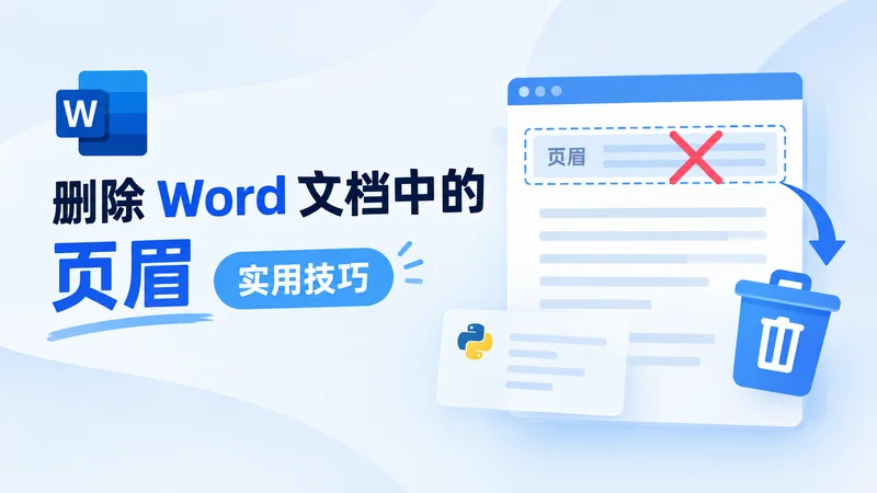 怎样删除 Word 页眉:删除全部或指定页面的页眉