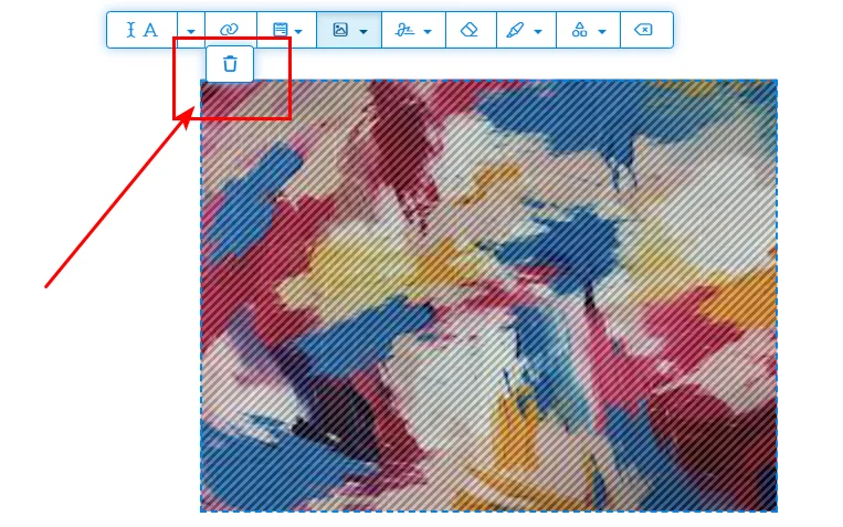 使用在线 PDF 编辑器删除 PDF 上的图片